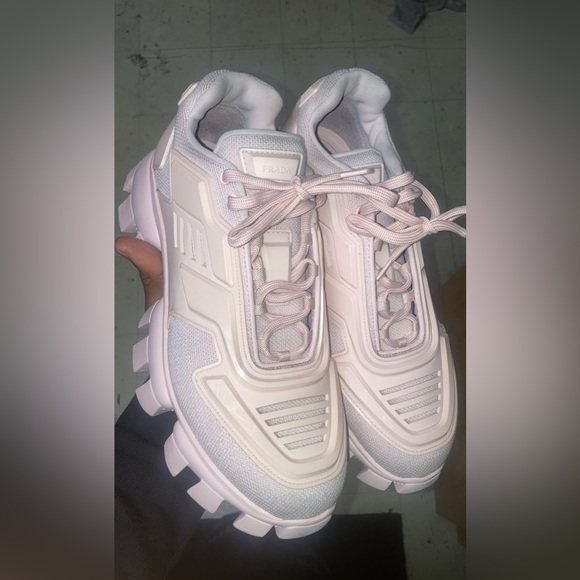 Prada Cloudbust Thunder Sneakers (Size 9)(Alabaster Pink). - Picture 3 of 11